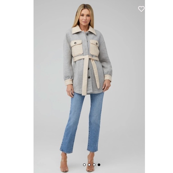 LINE & DOT Harrison Wool Belted Jacket XS - Picture 4 of 14